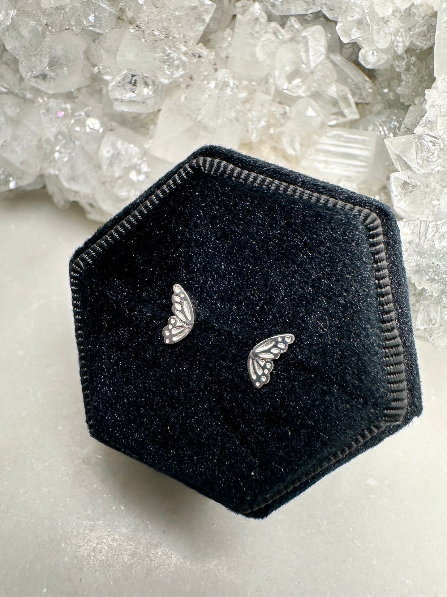 Butterfly Stud Earrings | Sterling Silver