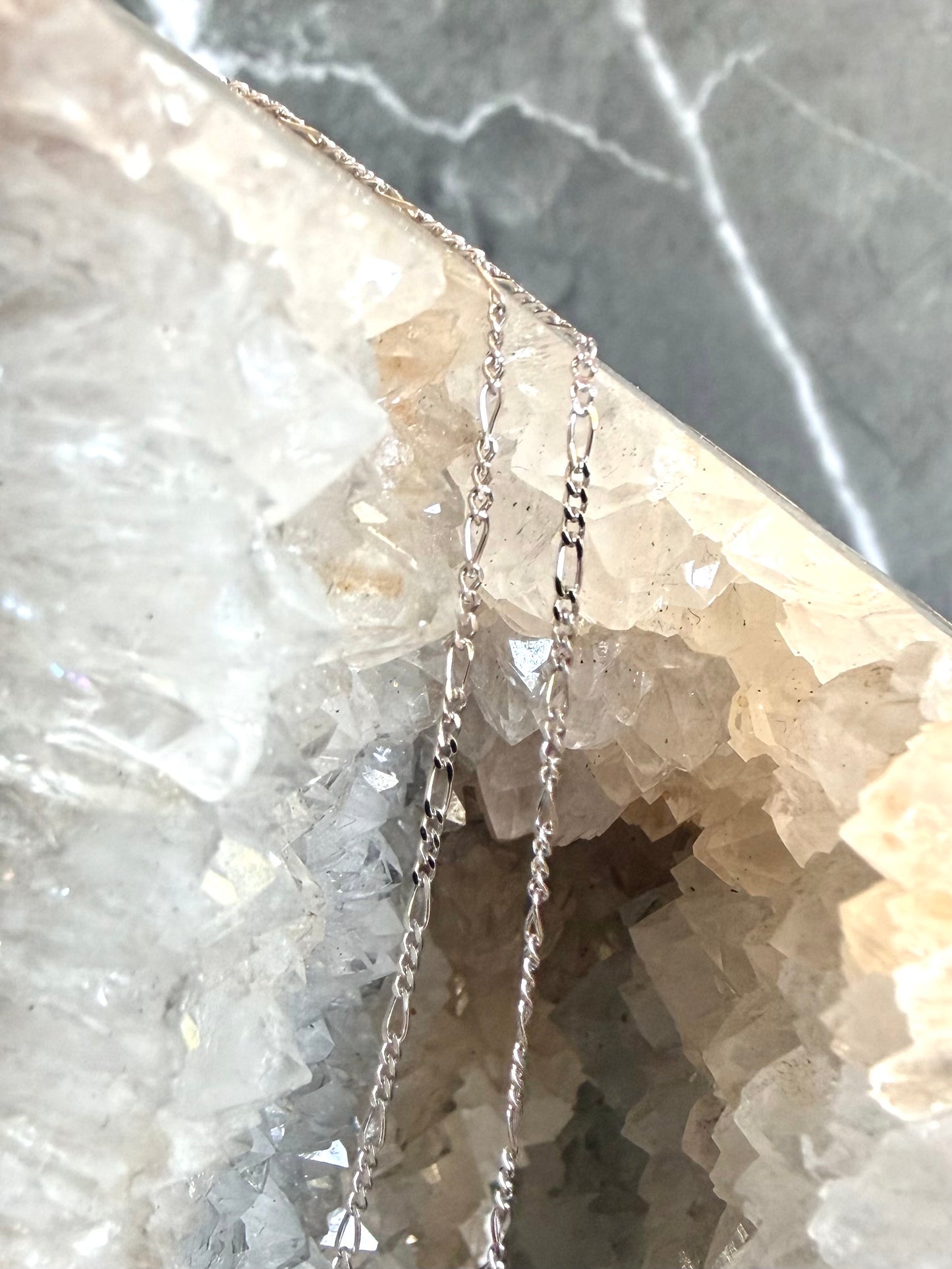 Fine Figaro Chain | Sterling Silver | 1.3mm Wide