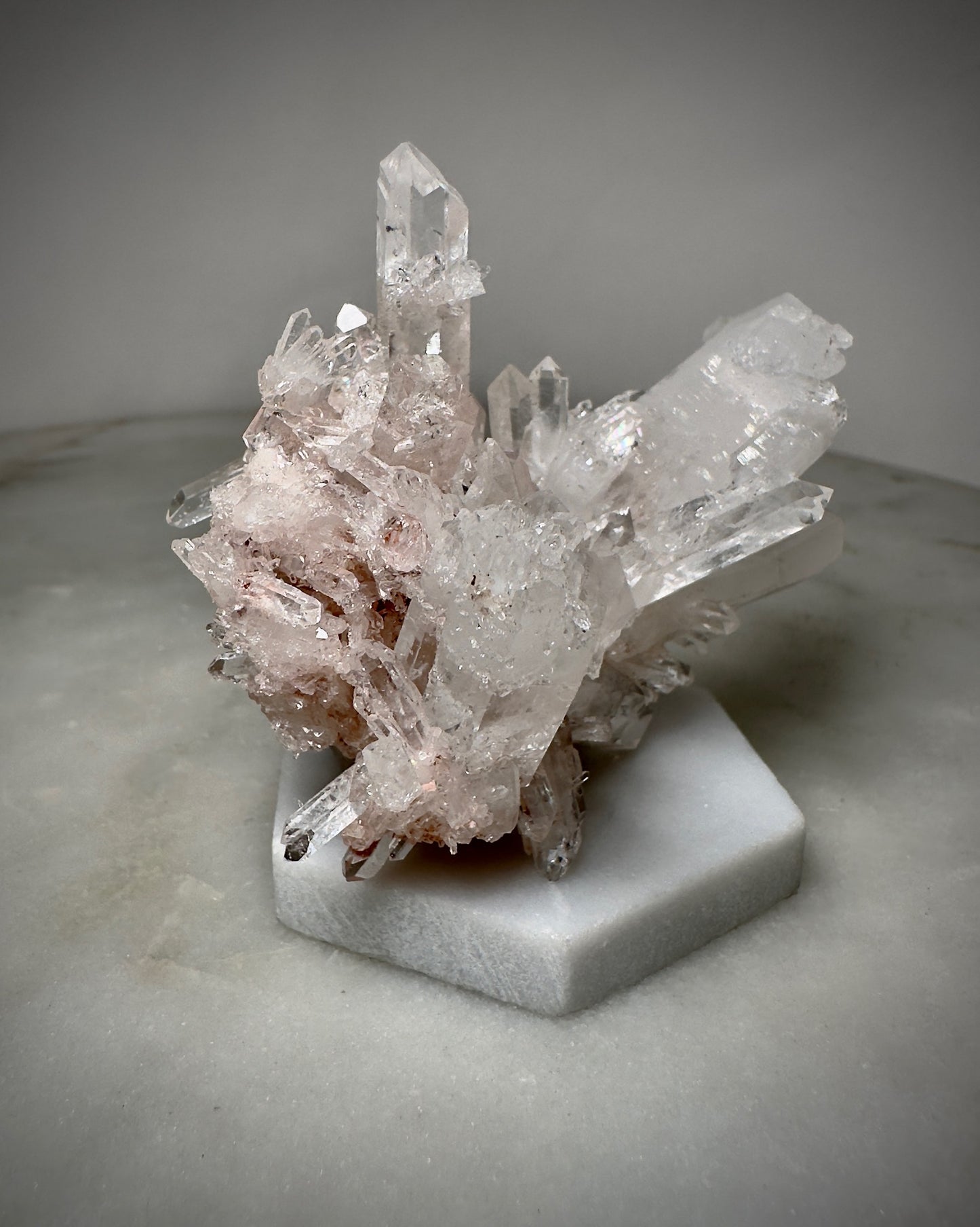 Pink Lemurian Quartz (Large Cluster)
