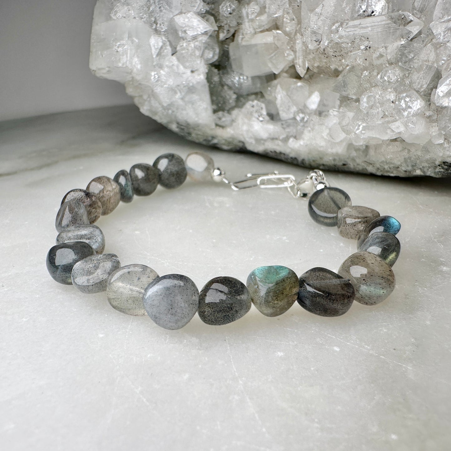 Labradorite Pebble Bracelet | Sterling Silver