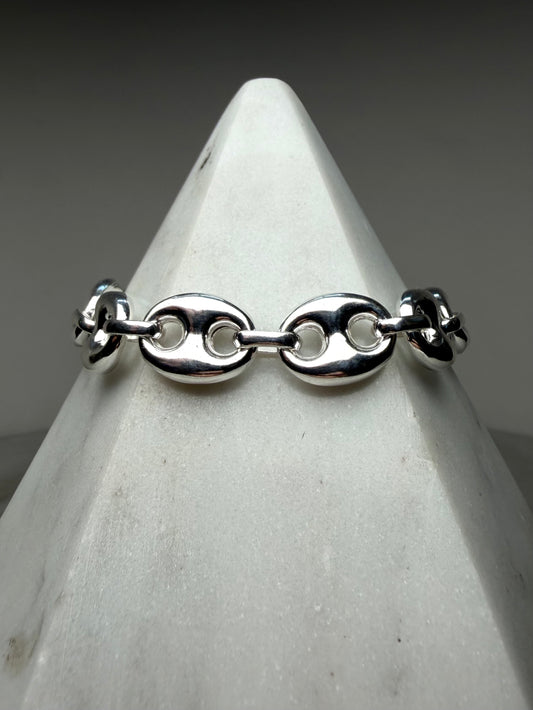 Chunky Anchor Chain Bracelet | Sterling Silver