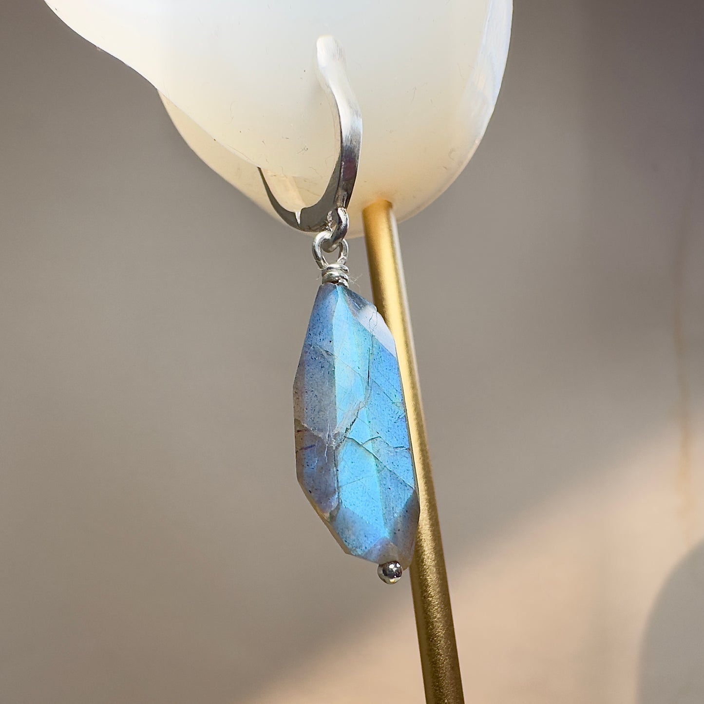 Blue Labradorite Earring