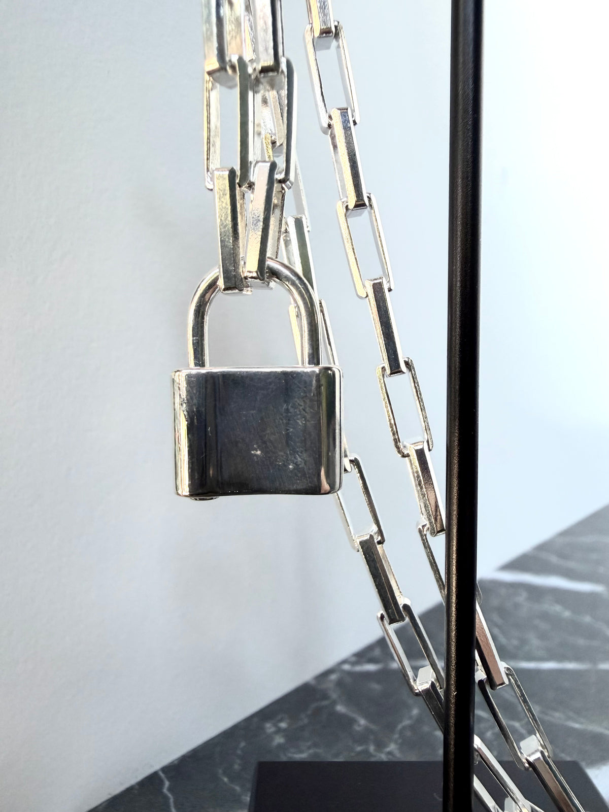 Padlock Necklace | Sterling Silver