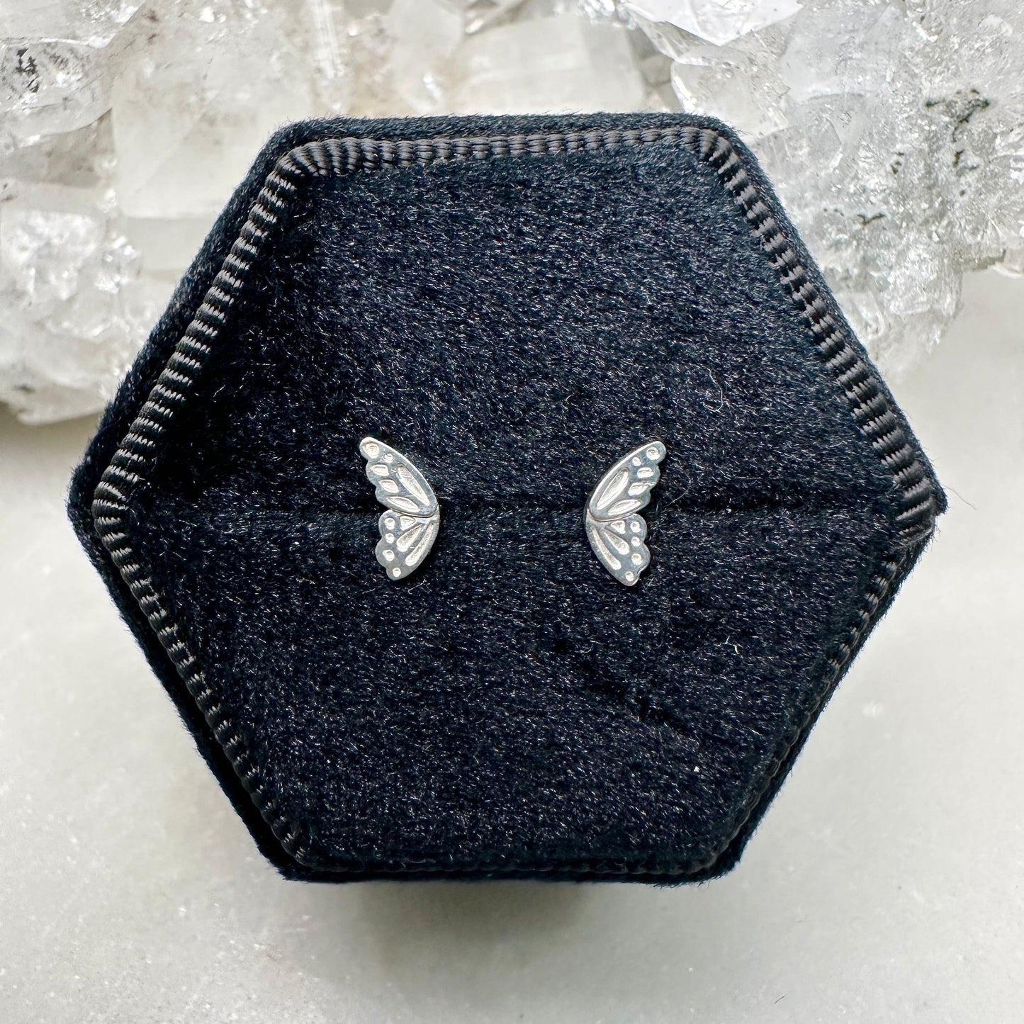 Butterfly Stud Earrings | Sterling Silver