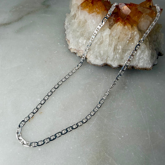 Flat Anchor Chain | Sterling Silver