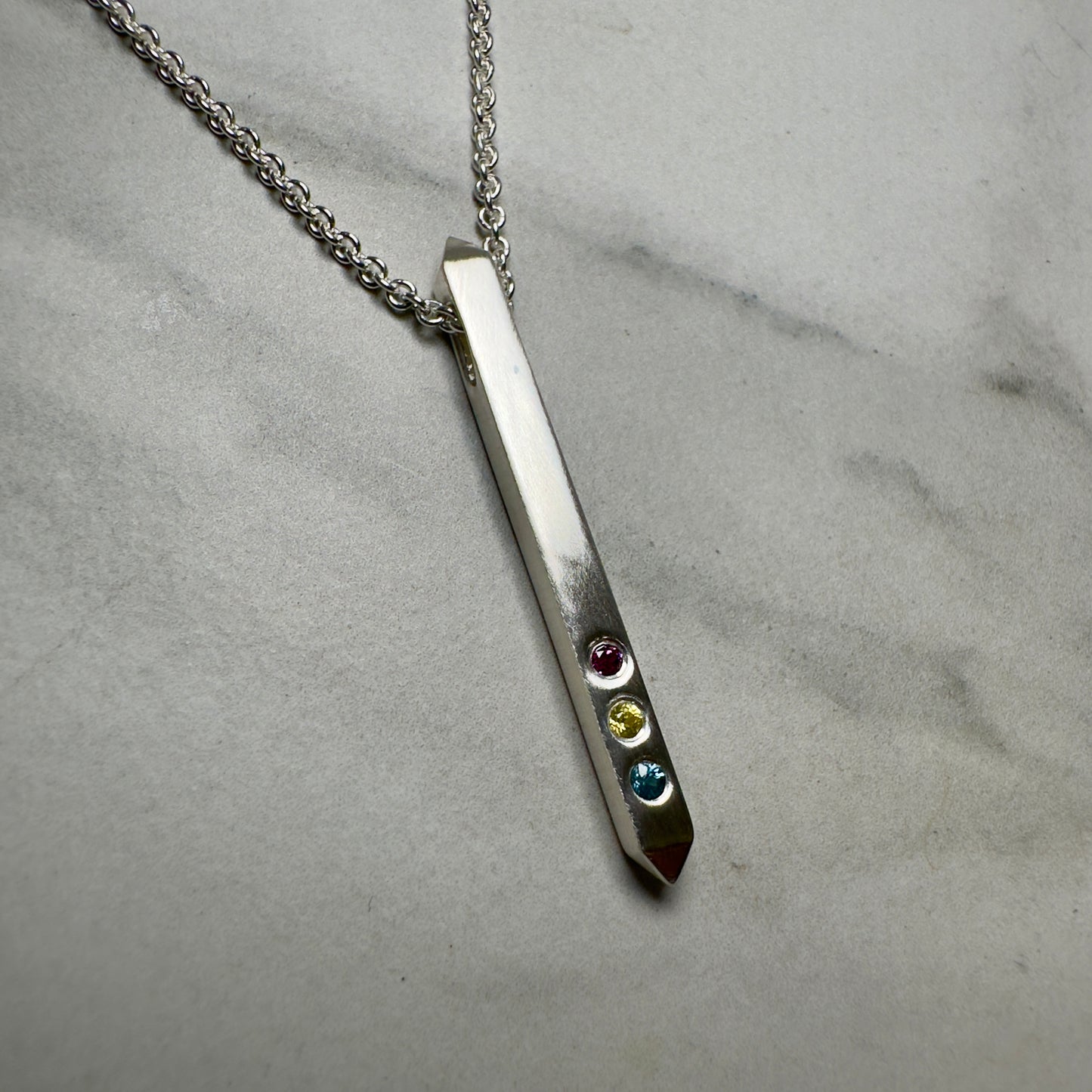 Pansexual Bar Pendant