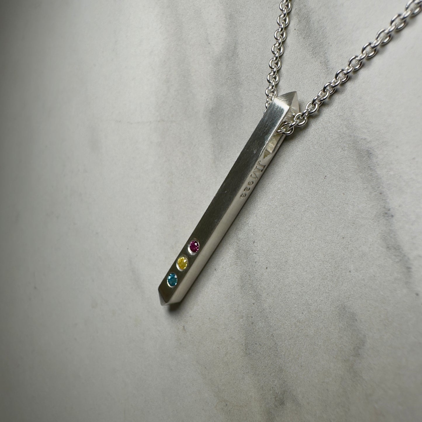 Pansexual Bar Pendant