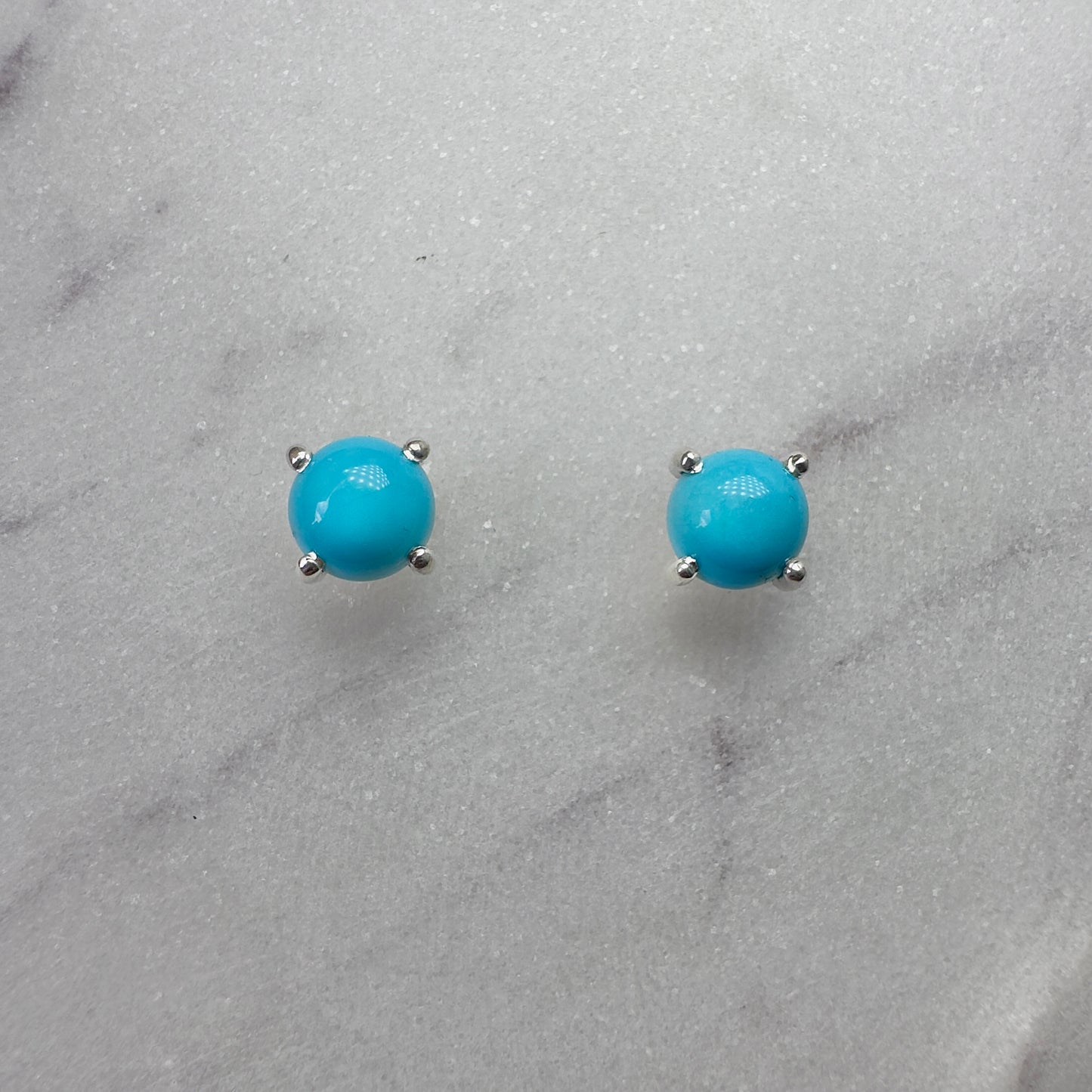 Gemstone Stud Earrings: 4 Prong Settings