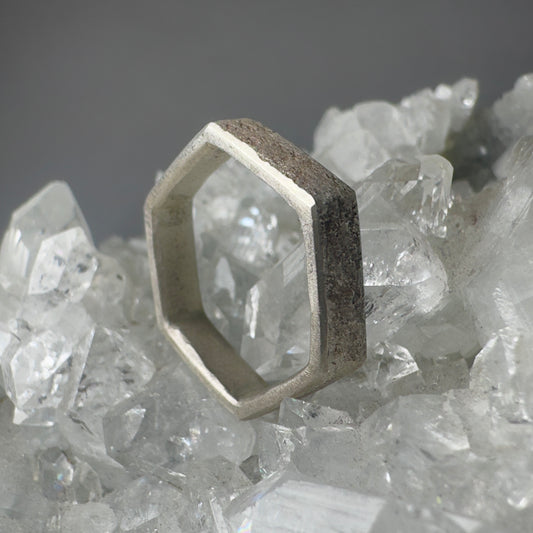 Hexagon Granite Ring