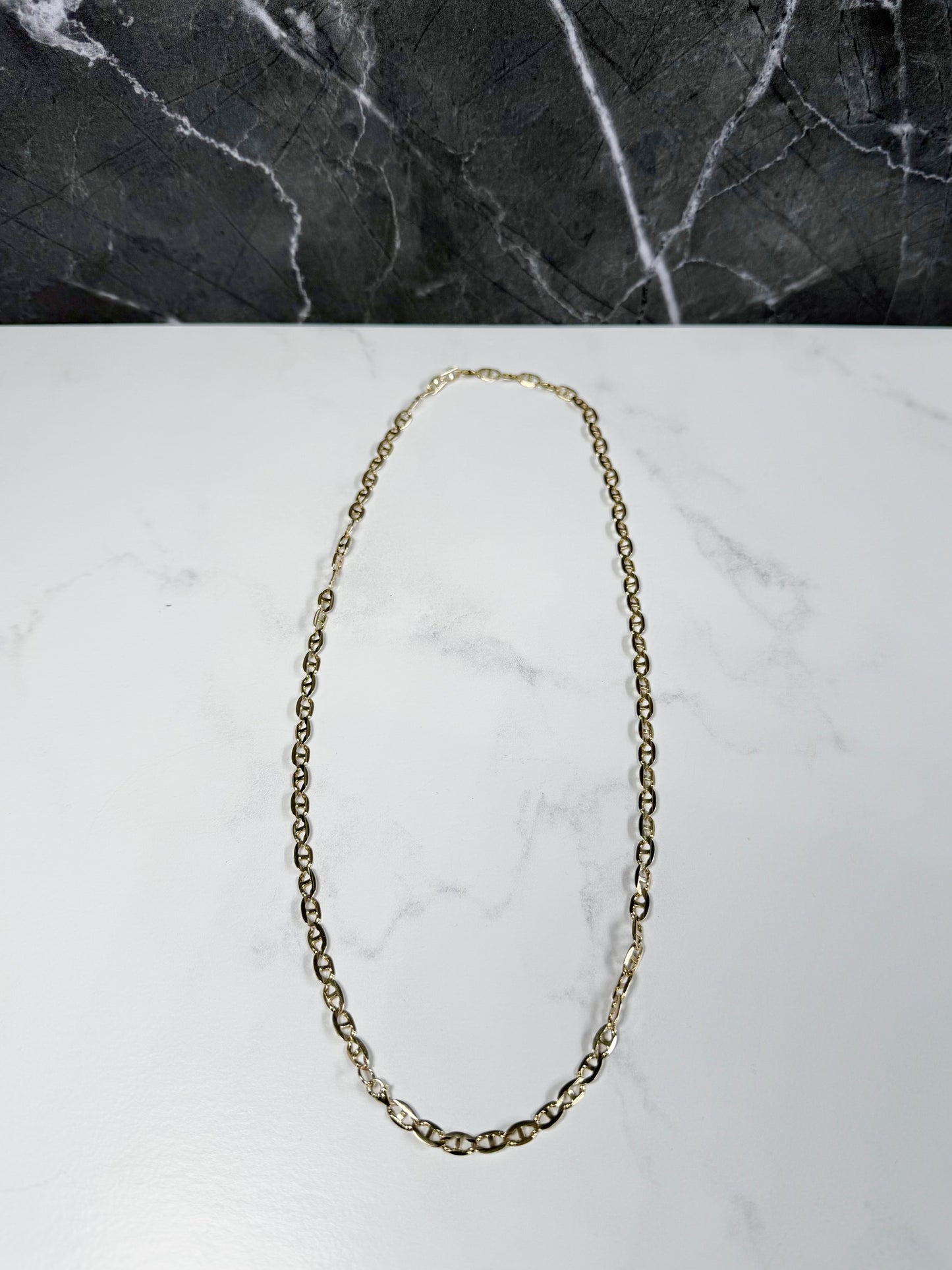 Anchor Chain Necklace | 14k Yellow Gold | LUX FORGE Legacy Collection