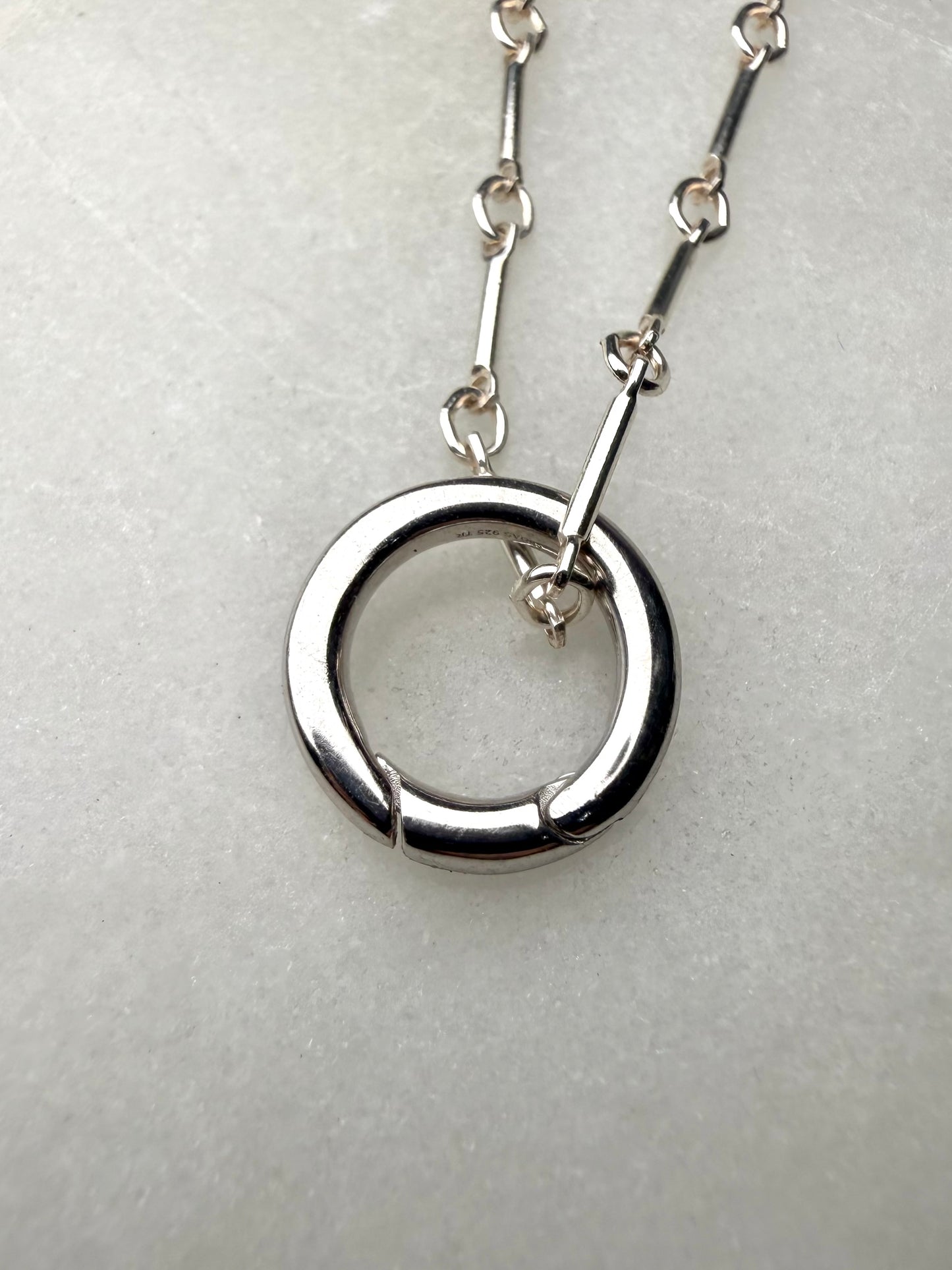 Circular Bail Charm | Sterling Silver