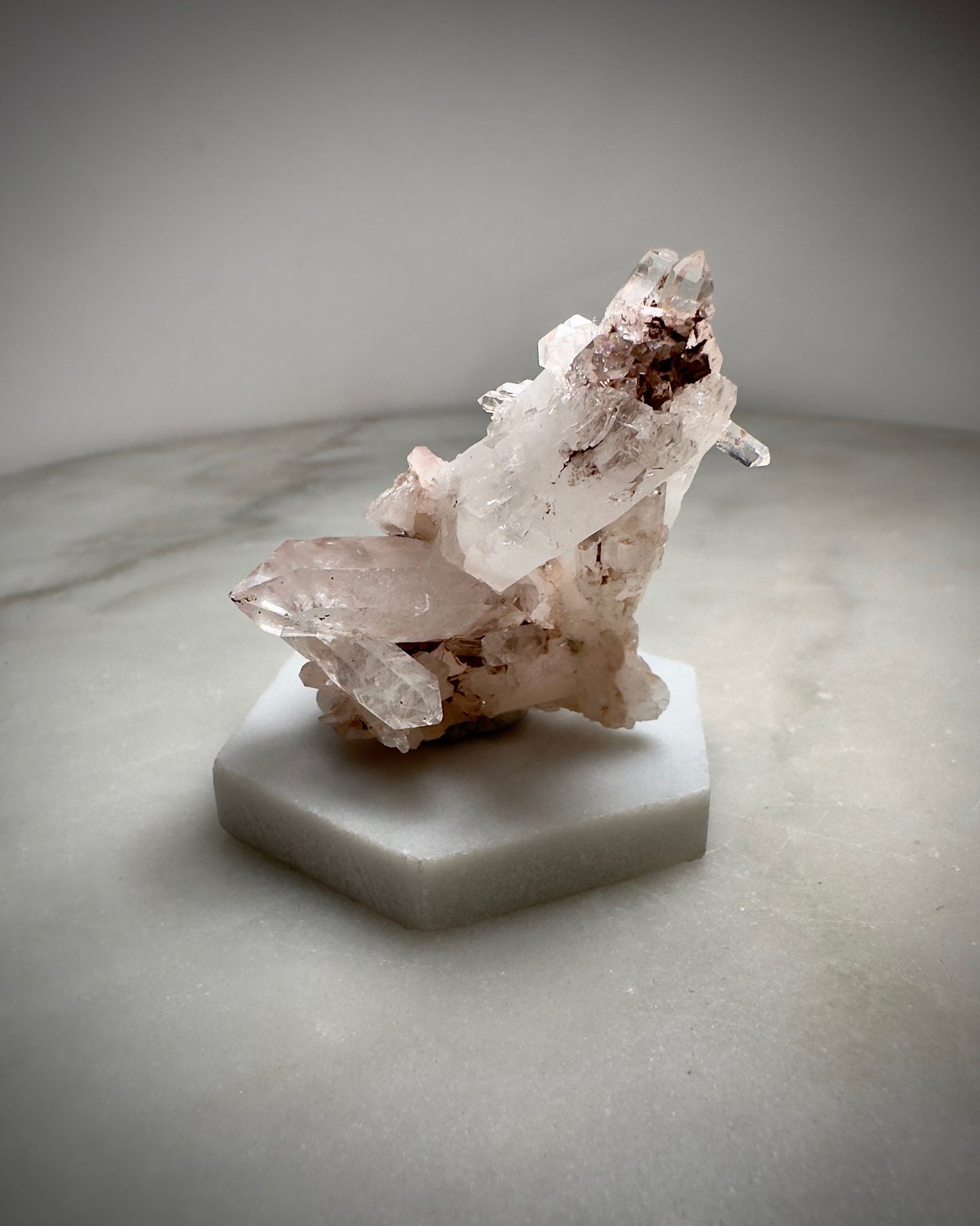 Pink Lemurian Quartz (Small Cluster)