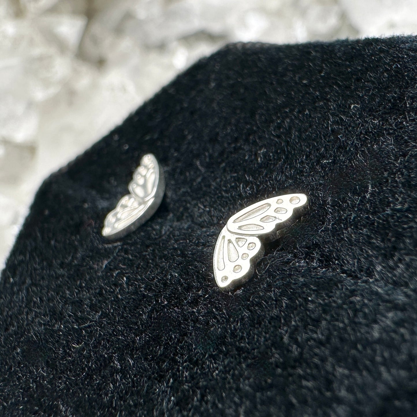 Butterfly Stud Earrings | Sterling Silver