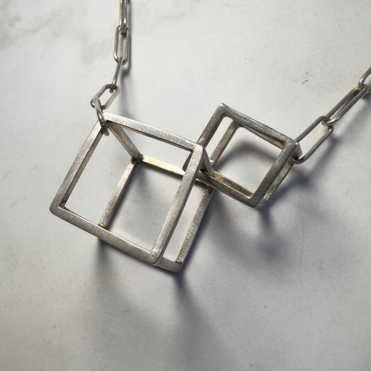 Interlocked Cubes Necklace