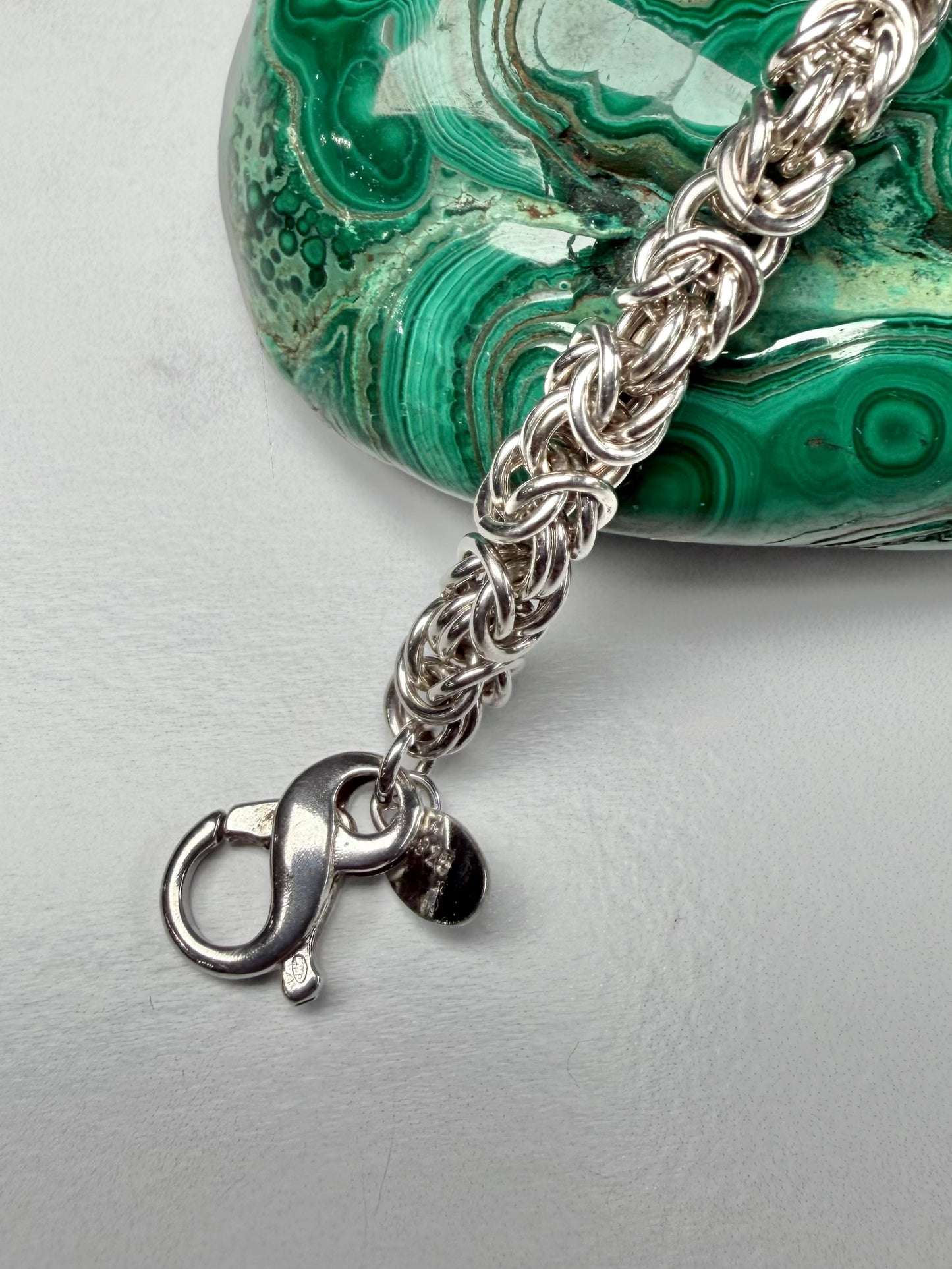 Round Byzantine Chain Bracelet | Sterling Silver | LUX FORGE Legacy Collection