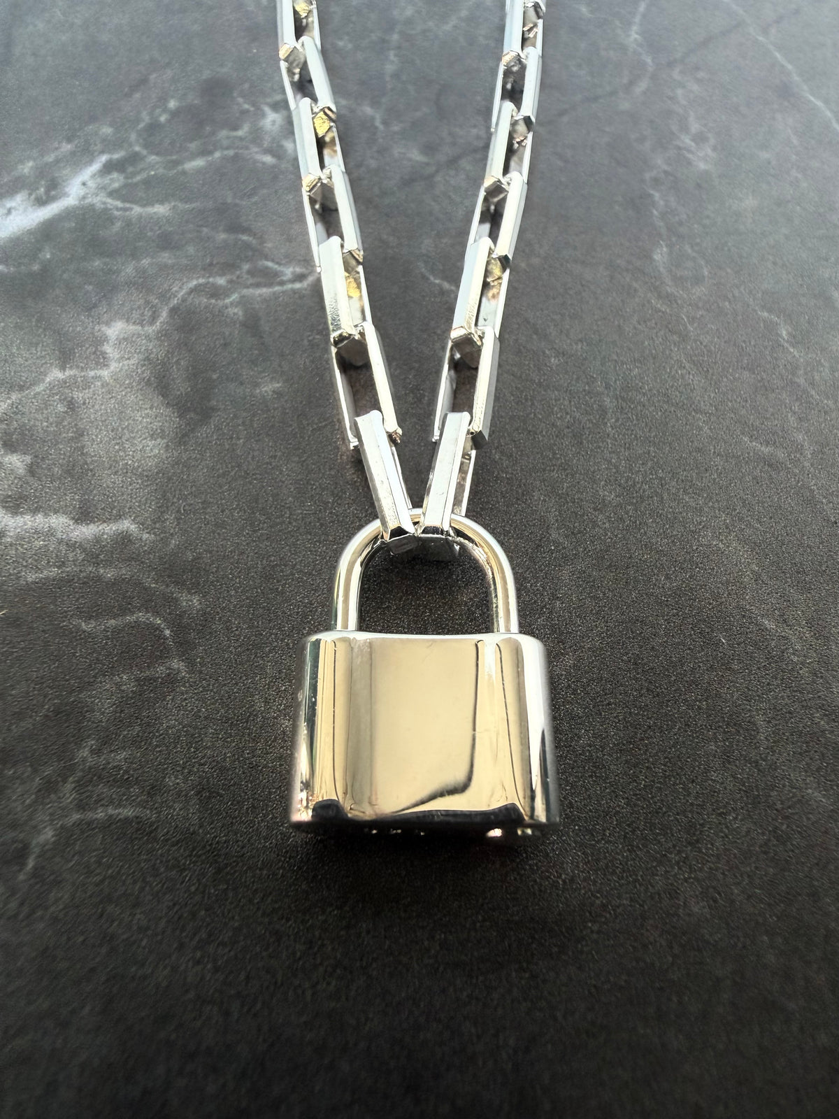 Padlock Necklace | Sterling Silver