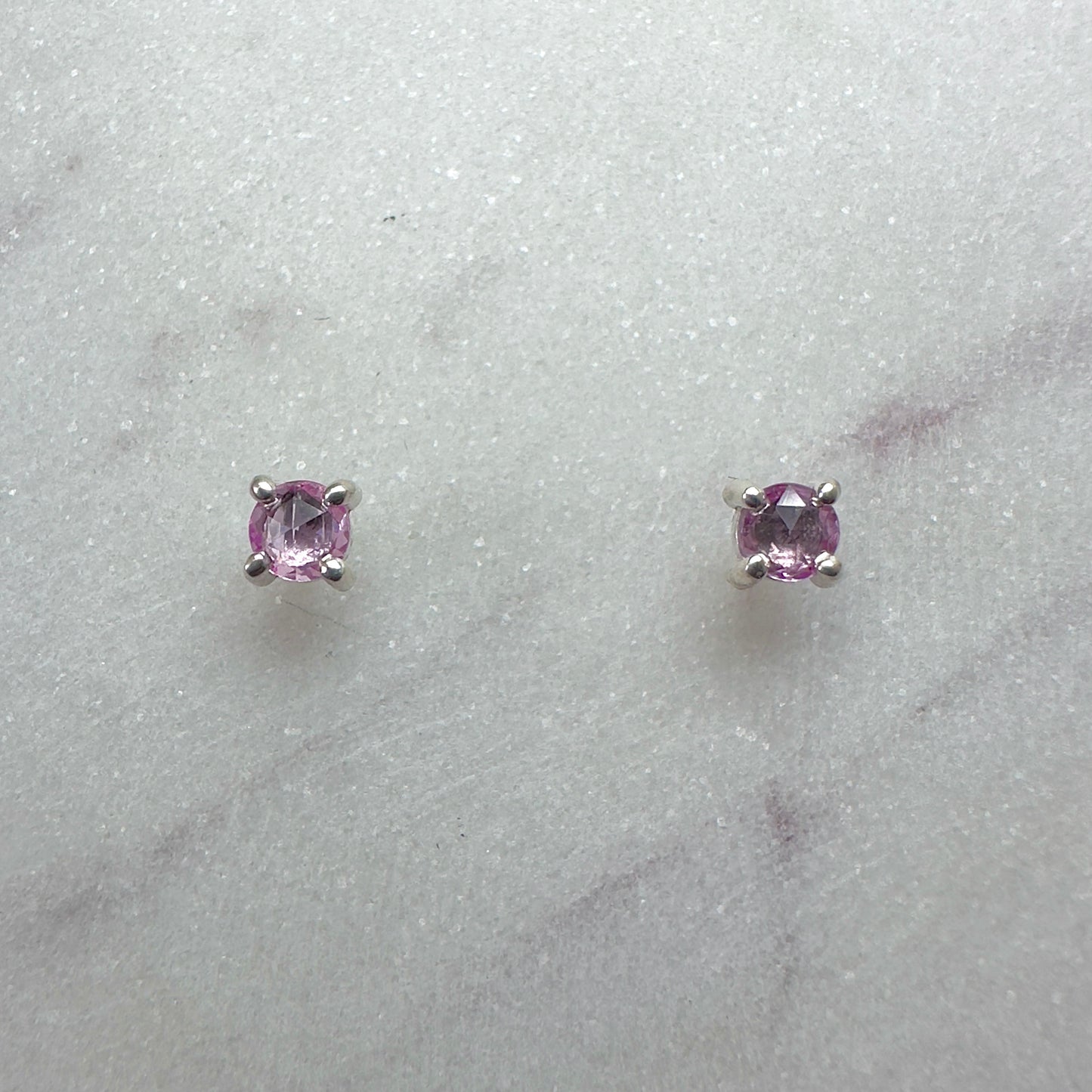 Gemstone Stud Earrings: 4 Prong Settings