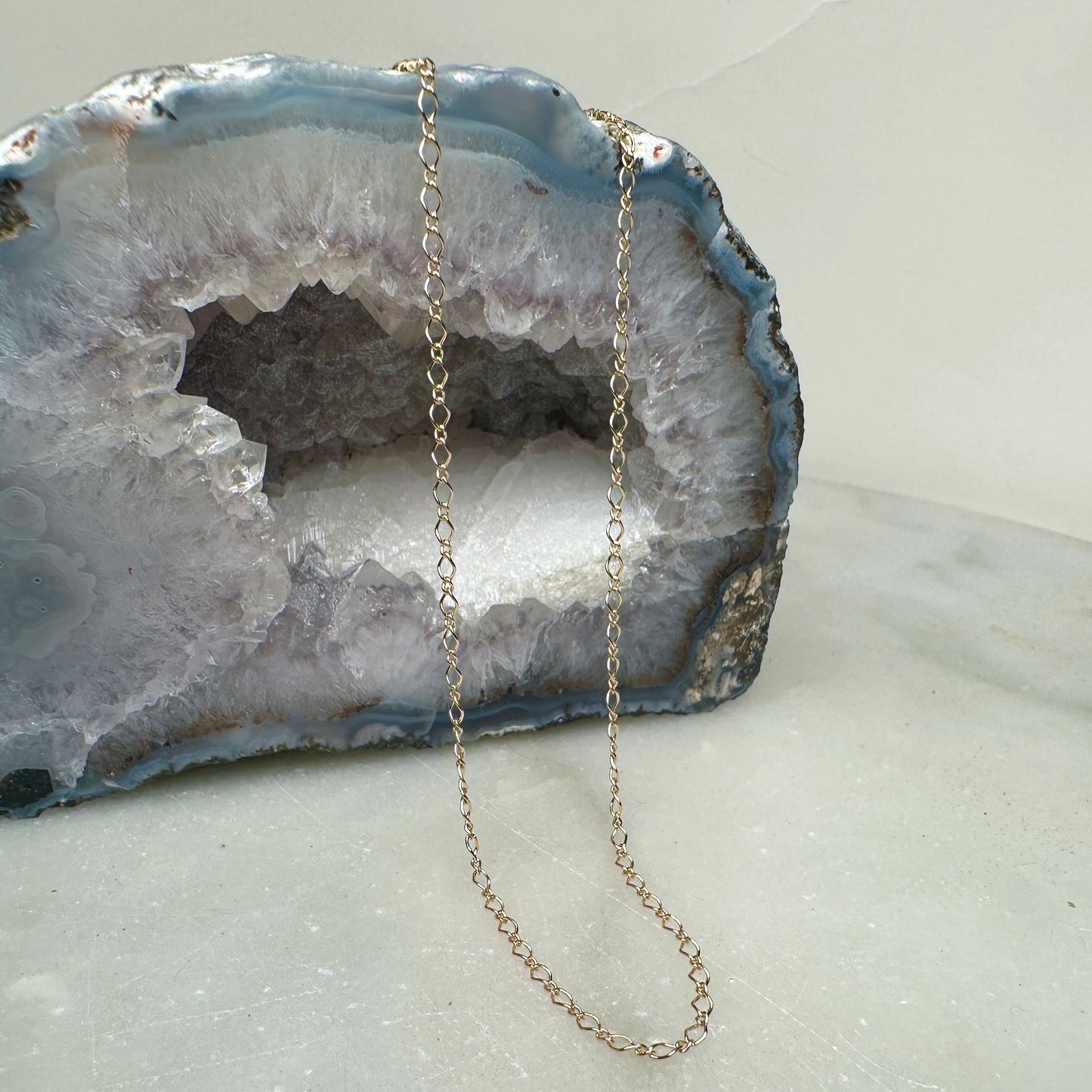 Marquise Link Chain | 14k Yellow Gold