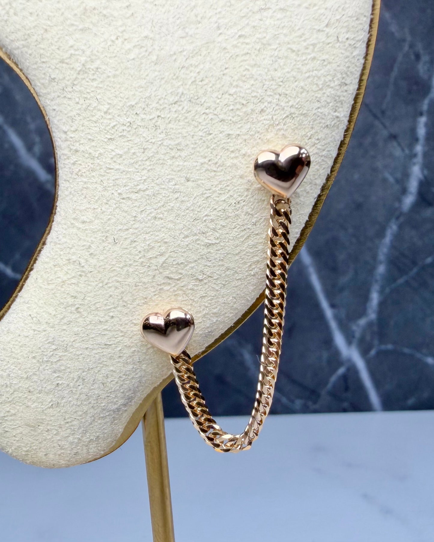 Curb Link Ear Chain | 18k Yellow Gold | LUX FORGE Legacy Collection