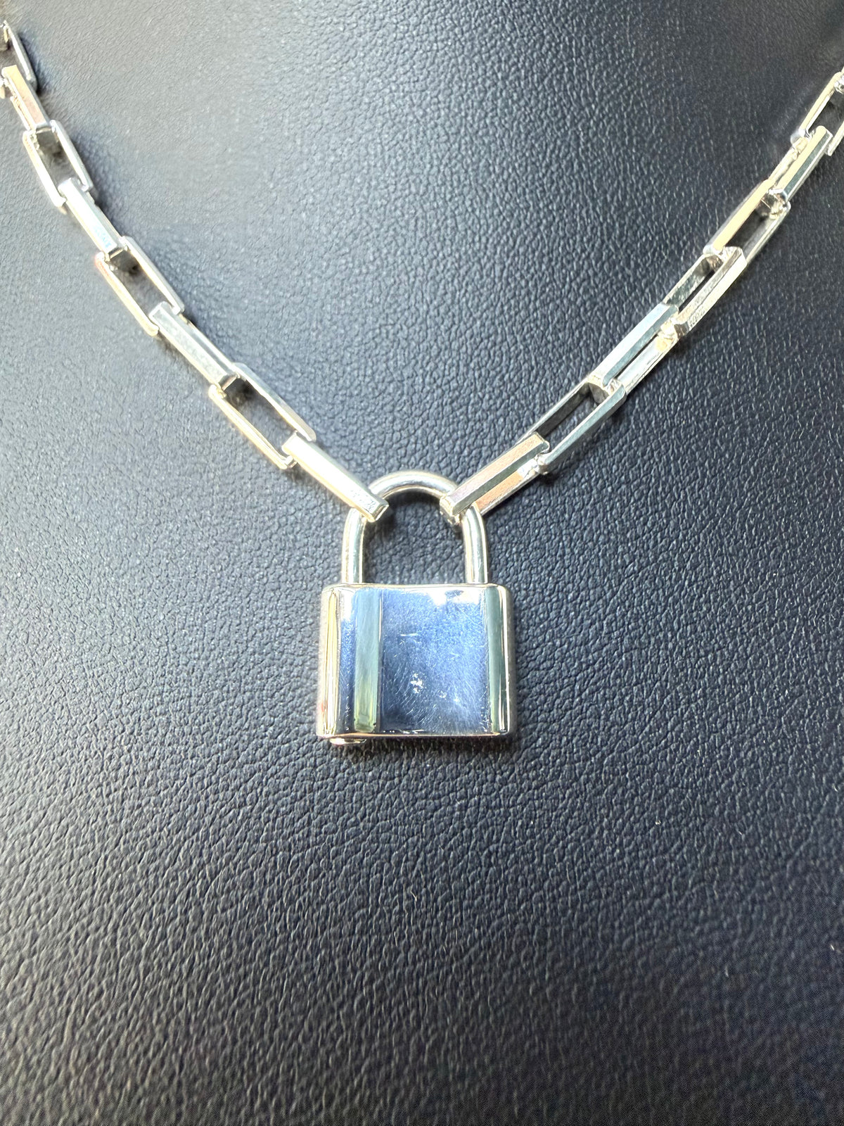 Padlock Necklace | Sterling Silver