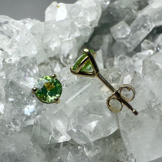 Peridot Stud Earrings