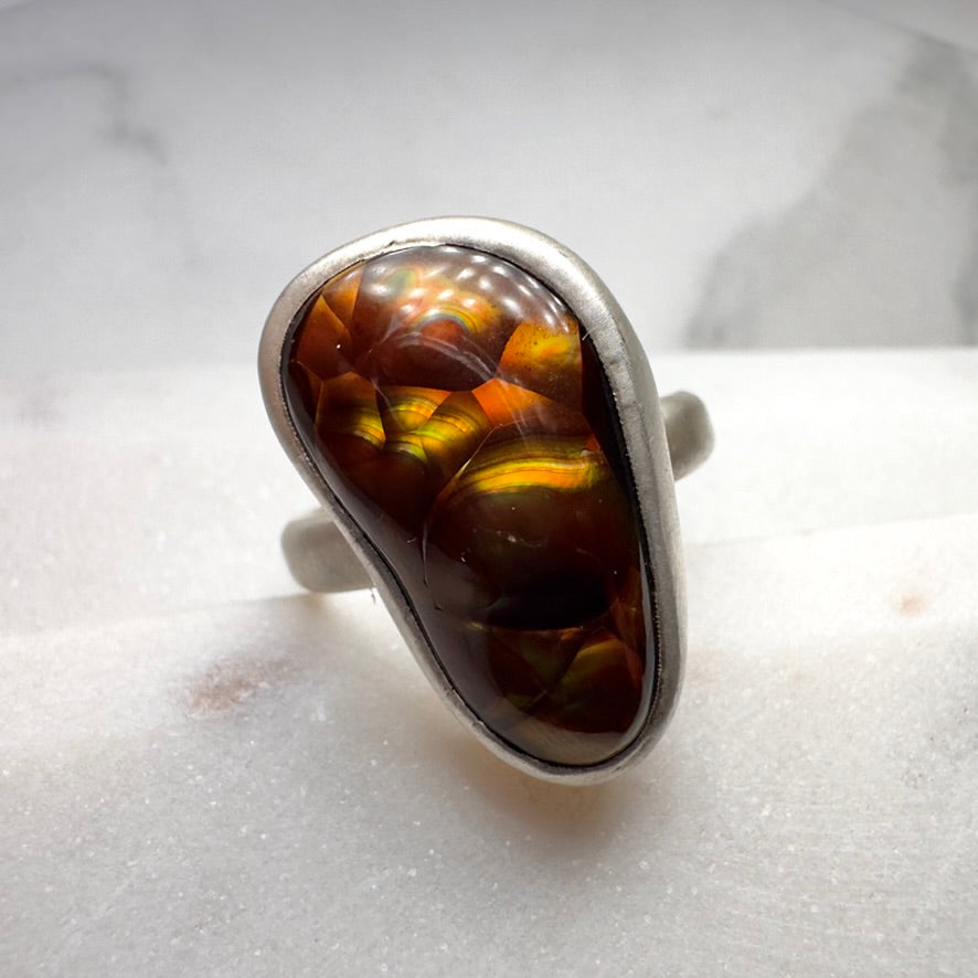 Fire Agate Ring