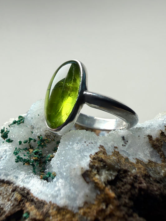 Peridot Statement Ring | Sterling Silver