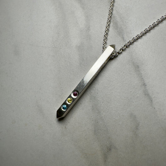 Pansexual Bar Pendant