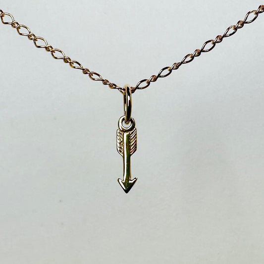 Arrow Charm | 14k Yellow Gold