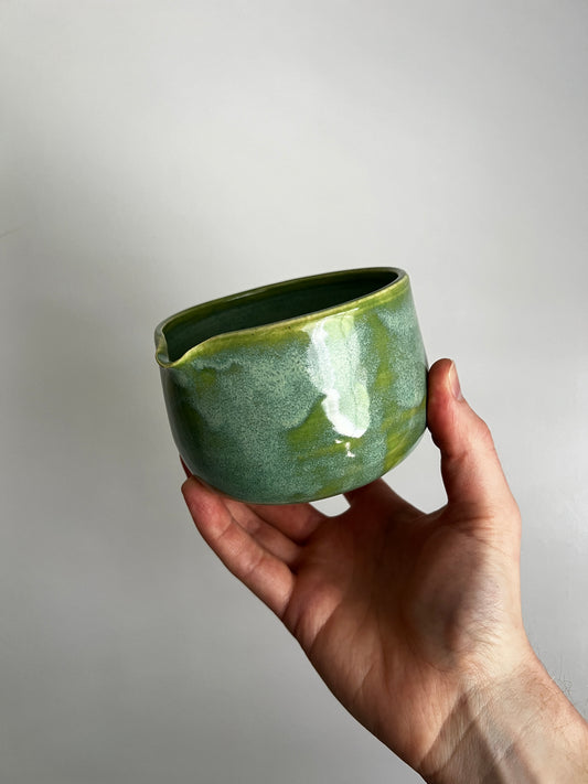 Green Spouted Bowl