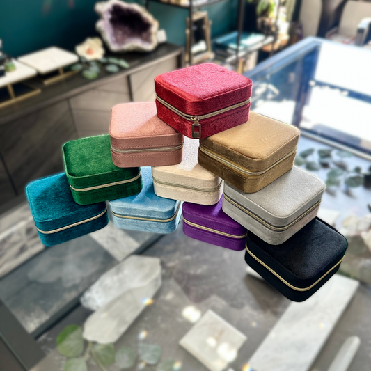 Velvet Jewelry Travel Case | 6 Colors Available