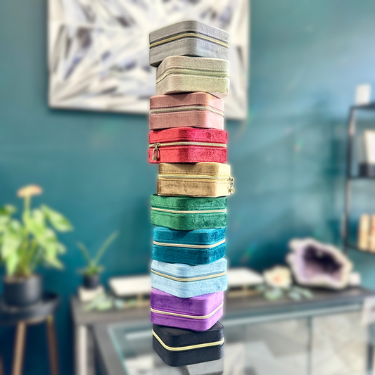 Velvet Jewelry Travel Case | 6 Colors Available