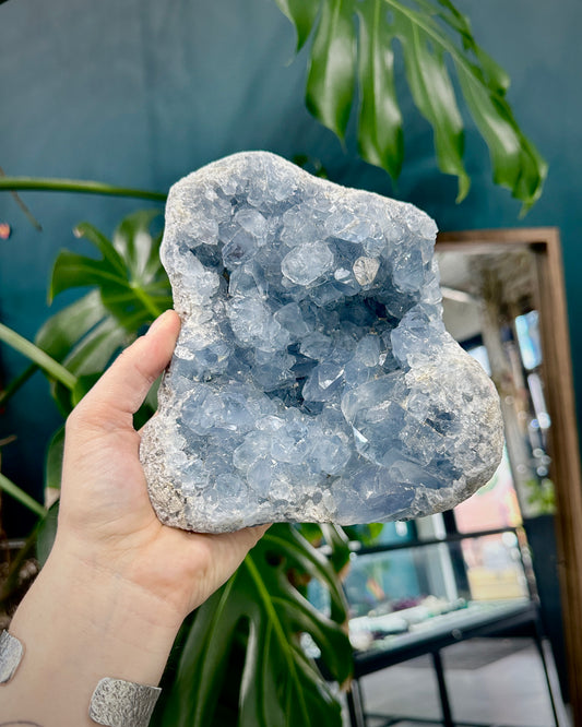 Celestite Crystal Cluster