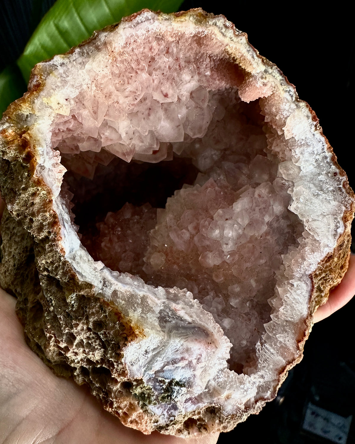 Quartz Geode with Hematite from Morocco | Crystal Specimen