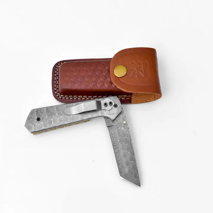 Full Damascus Steel Utility Knife