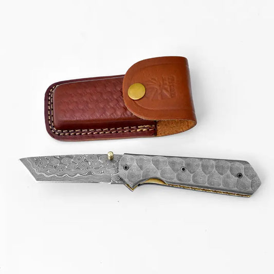Full Damascus Steel Utility Knife
